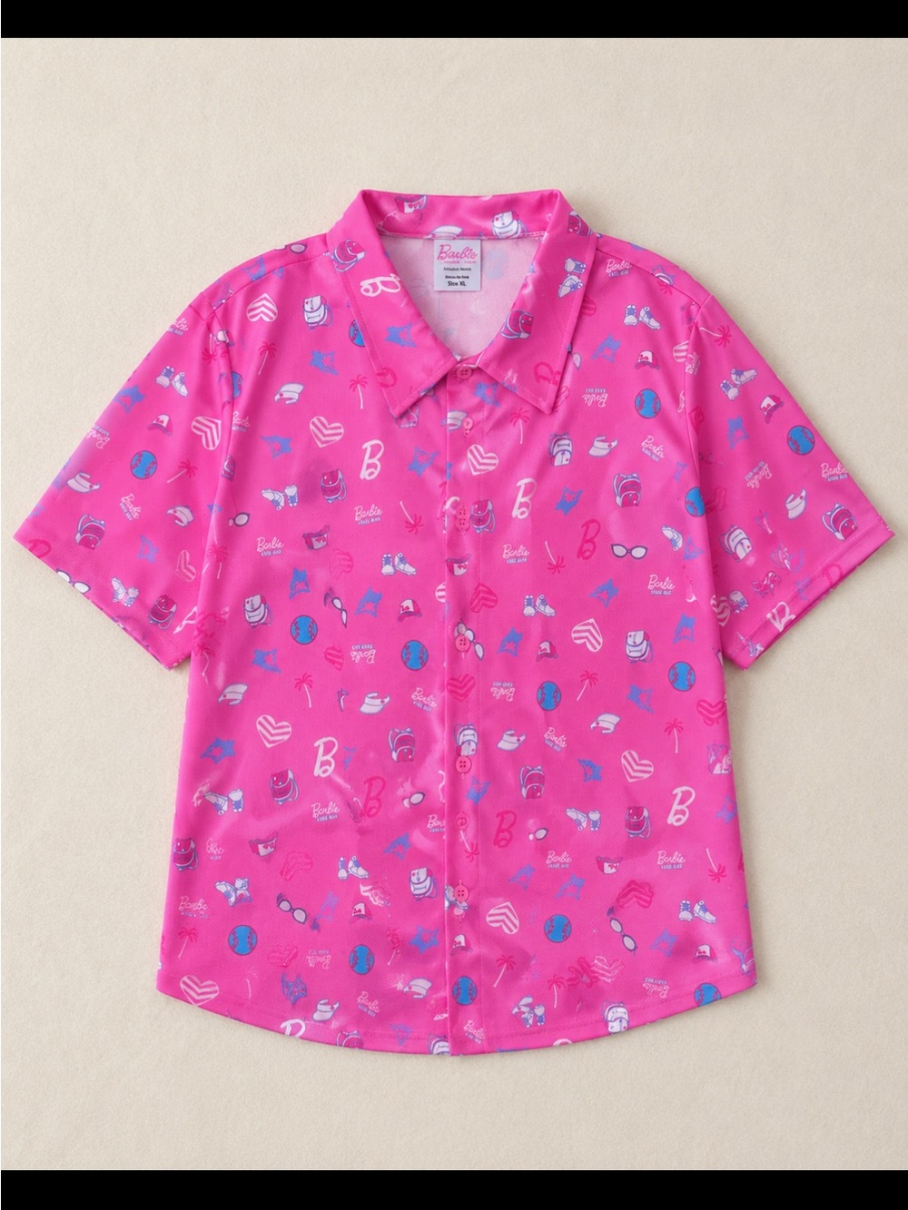 Toronto Blue Jays Barbie Stadium Giveaway Shirt XL Pink 2025 Button Up Hawaiian
